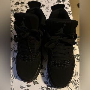 Nike Air Jordan 4 Retro Black Cats - Size 5.5Y